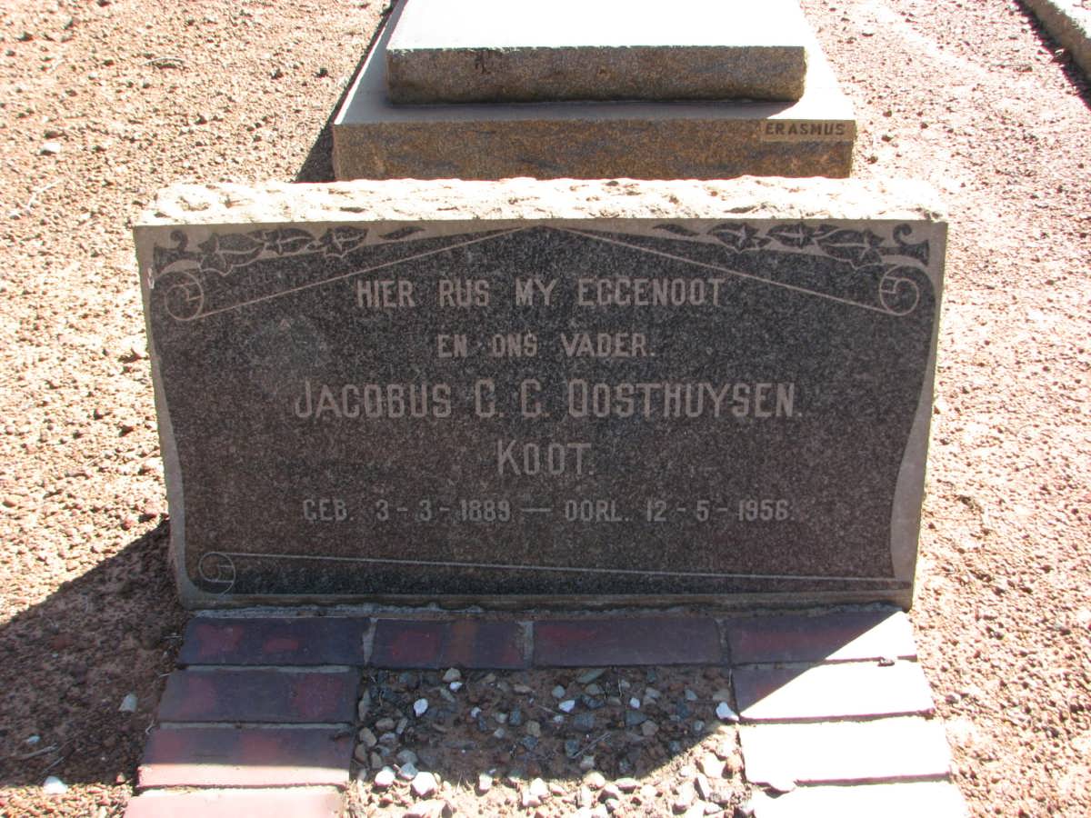 OOSTHUYSEN Jacobus C.C. 1889-1956