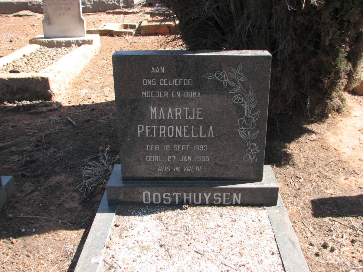 OOSTHUYSEN Maartje Petronella 1893-1985
