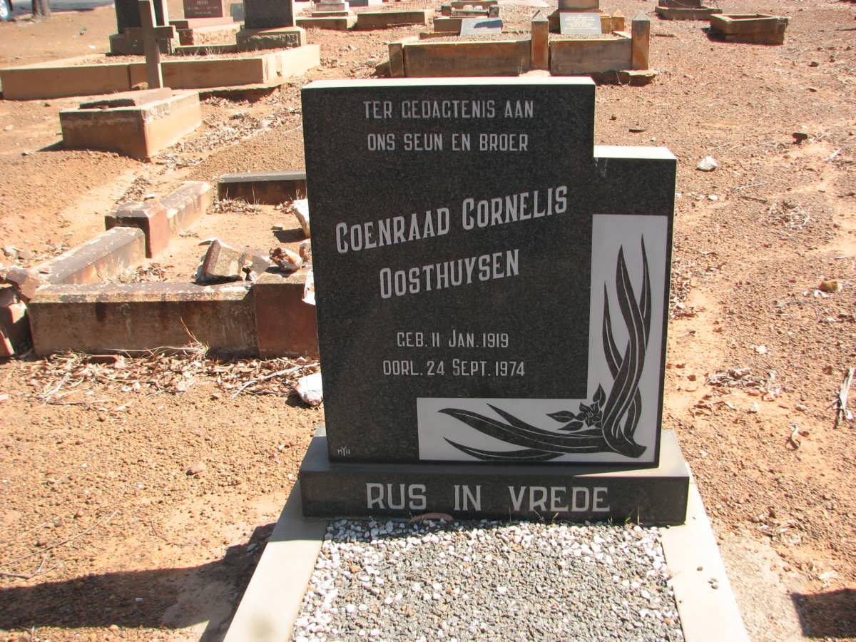 OOSTHUYSEN Coenraad Cornelis 1919-1974