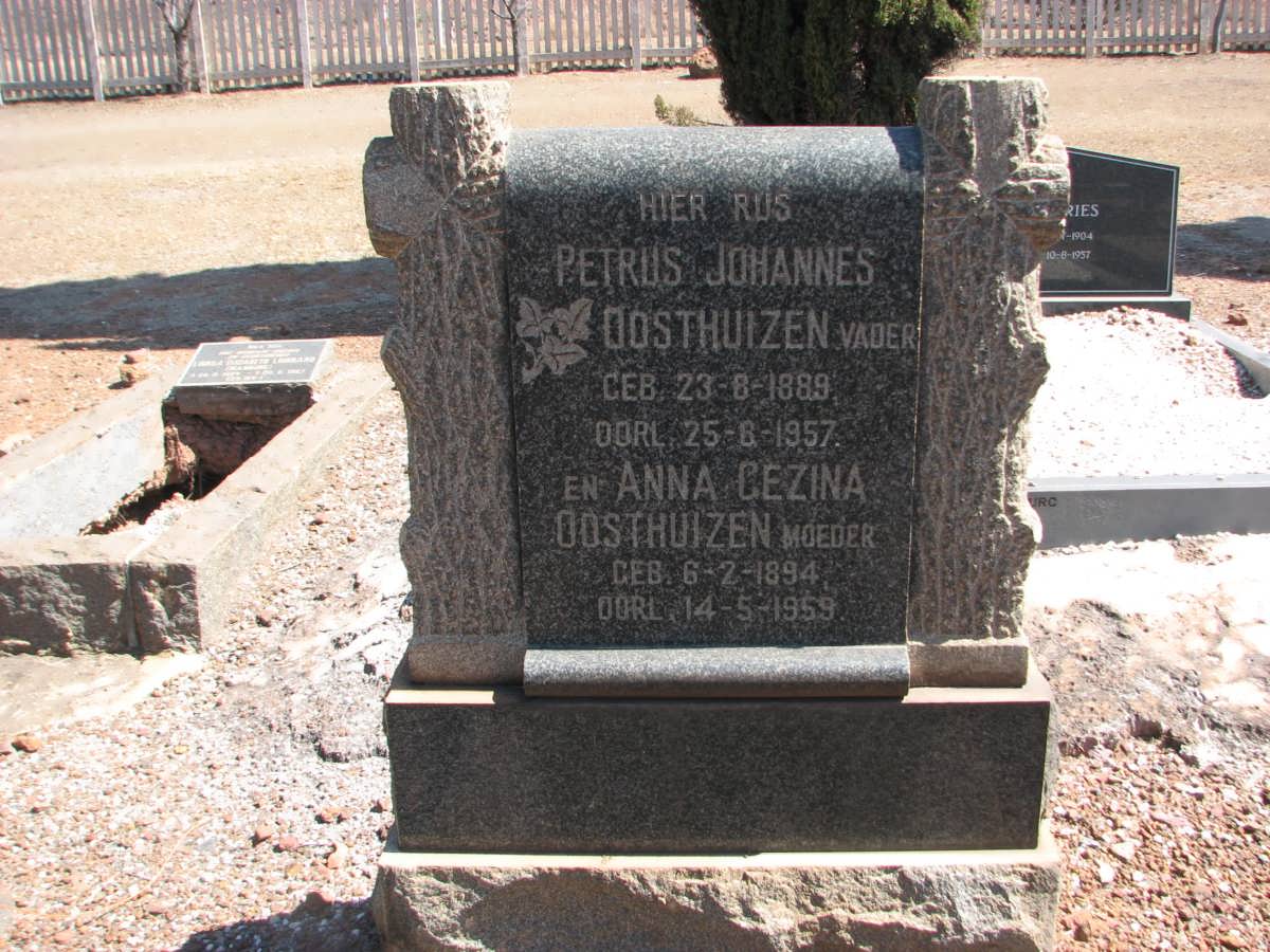 OOSTHUIZEN Petrus Johannes 1889-1957 &amp; Anna Gezina 1894-1959