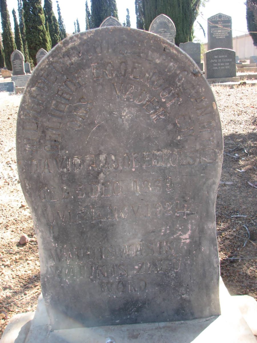 OBERHOLSTER David A.J.J. 1859-1924