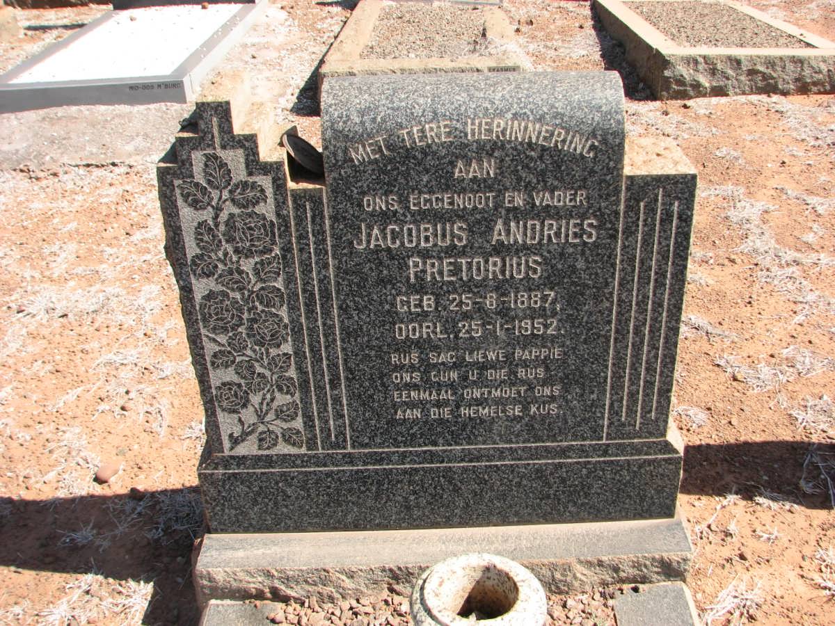 PRETORIUS Jacobus Andries 1887-1952