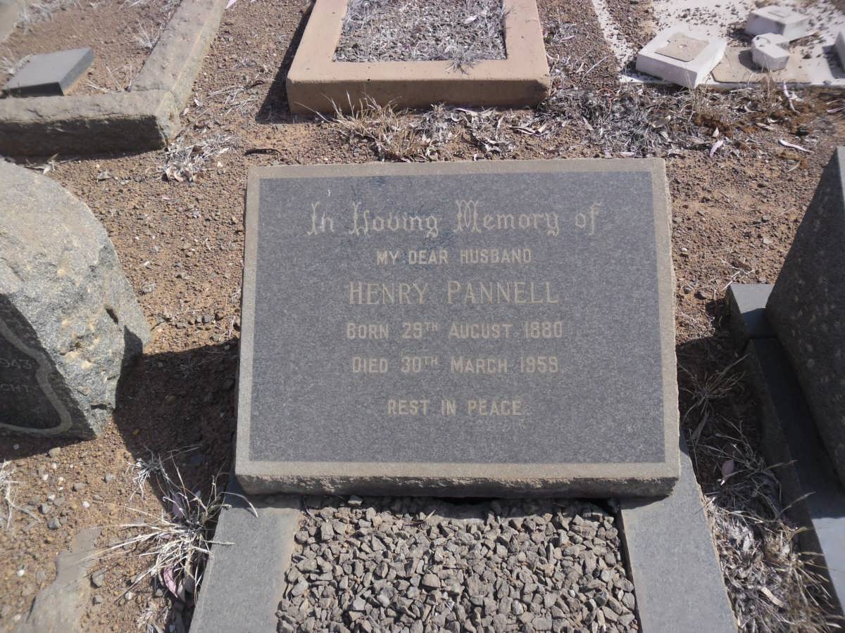 PANNELL Henry 1880-1959
