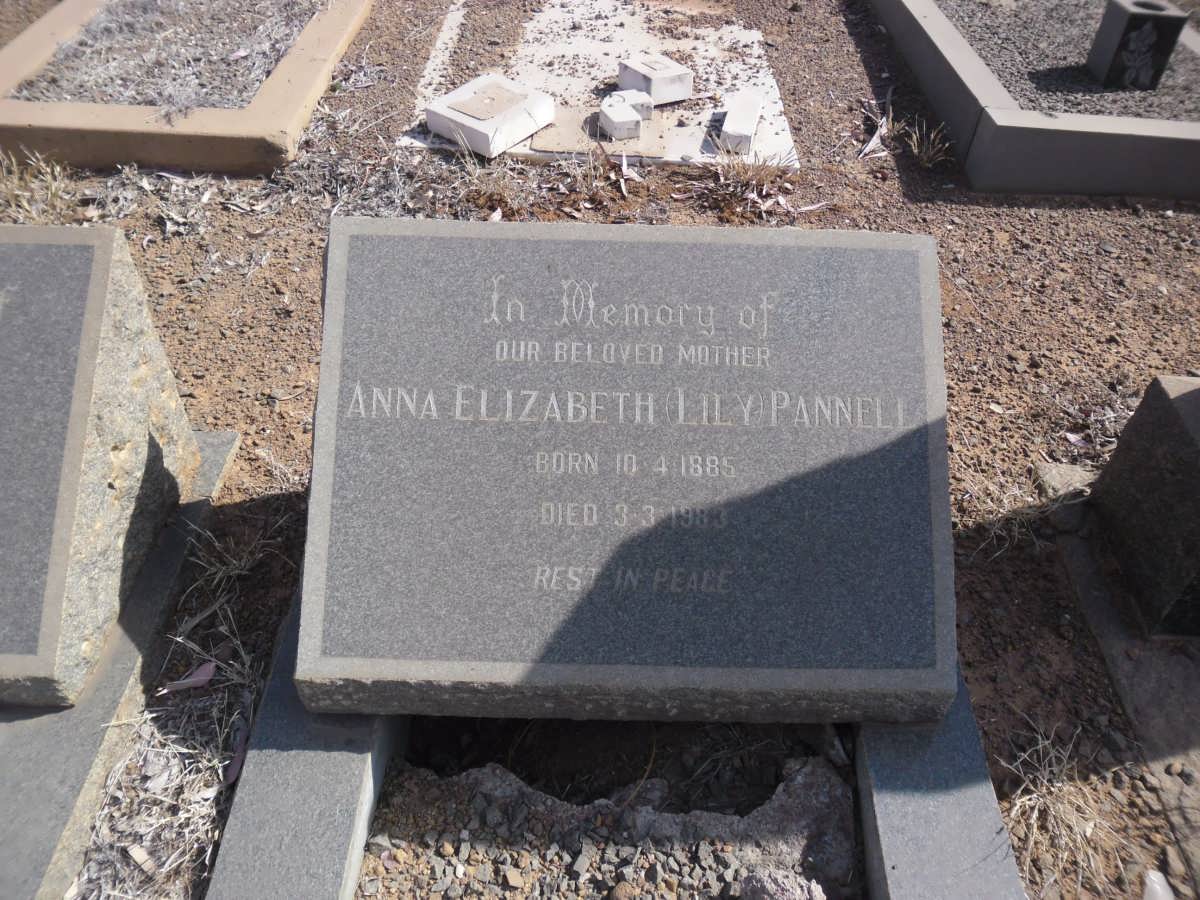 PANNELL Anna Elizabeth 1885-1983