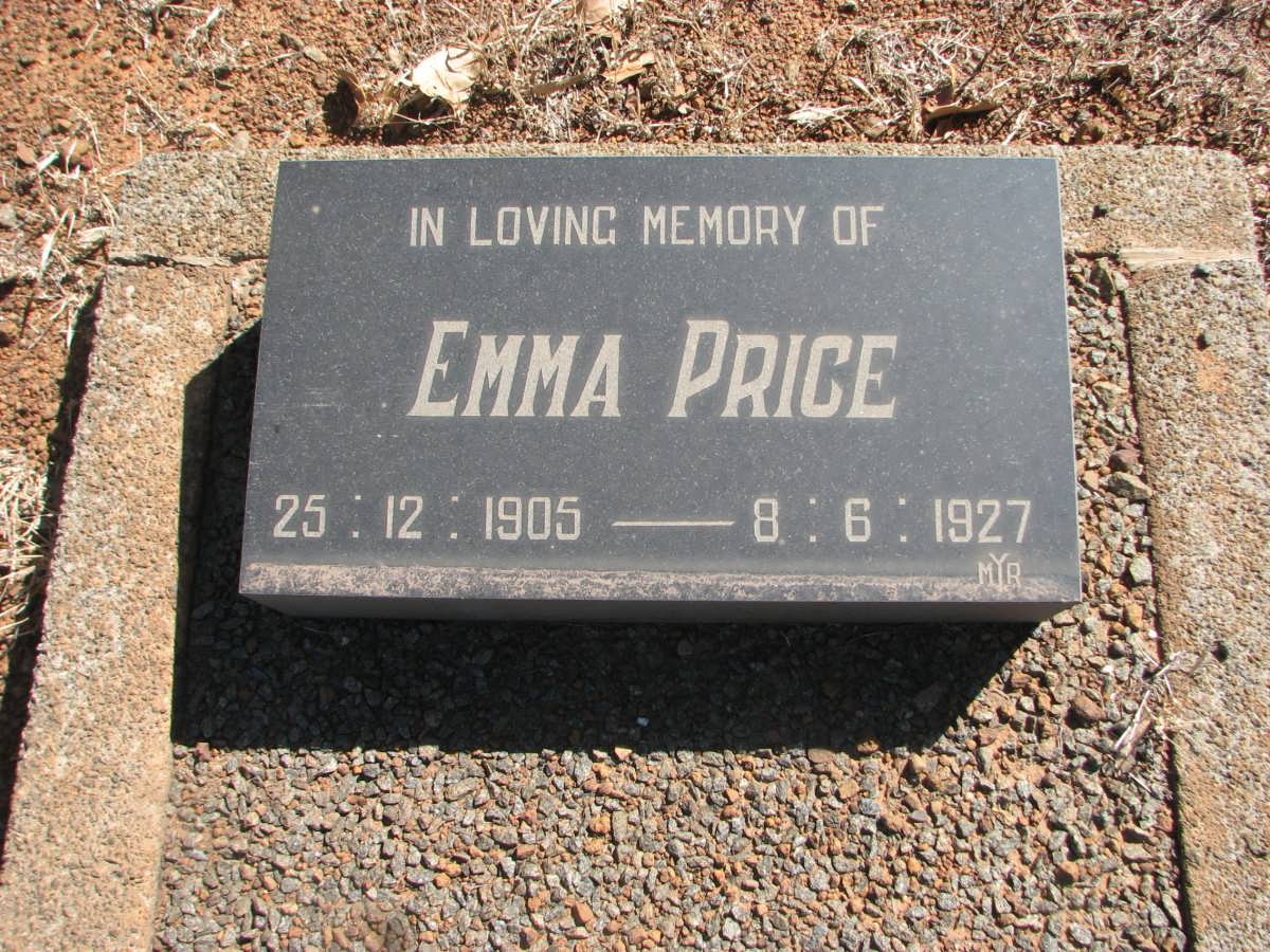 PRICE Emma 1905-1927