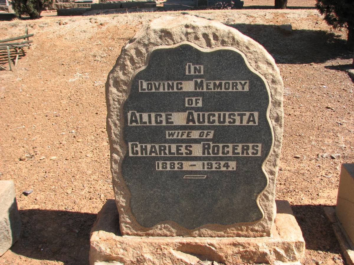 ROGERS Alice Augusta 1883-1934