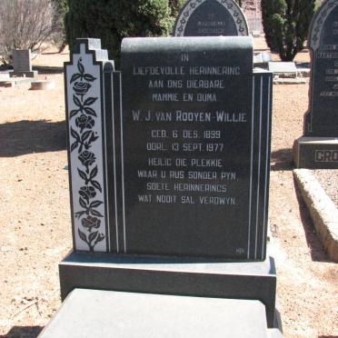 ROOYEN W.J., van 1899-1977
