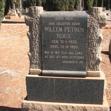 ROUX Willem Petrus 1929-1950
