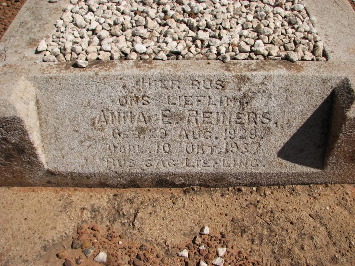REINERS Anna E. 1929-1937