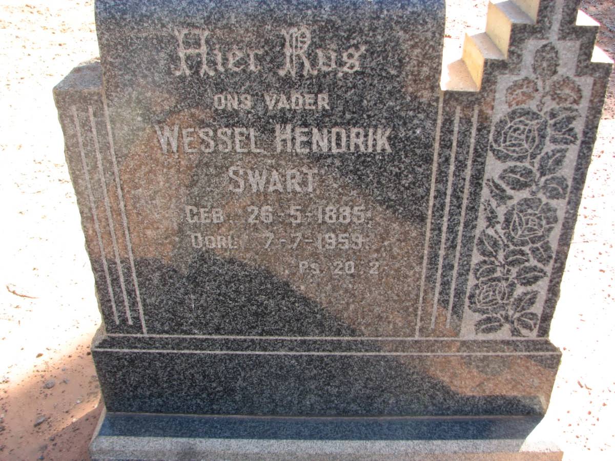 SWART Wessel Hendrik 1885-1959