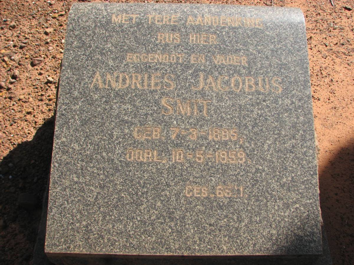 SMIT Andries Jacobus 1895-1959
