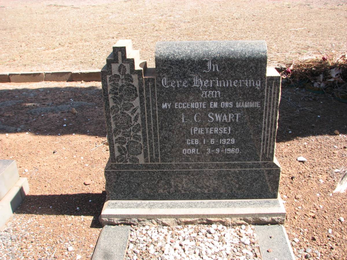 SWART L.C. nee PIETERSE 1929-1960