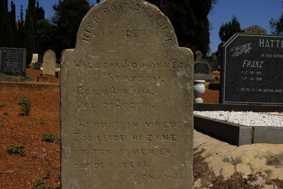 STRYDOM Willem Johannes 1854-1911
