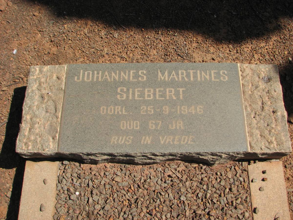 SIEBERT Johannes Martines -1946
