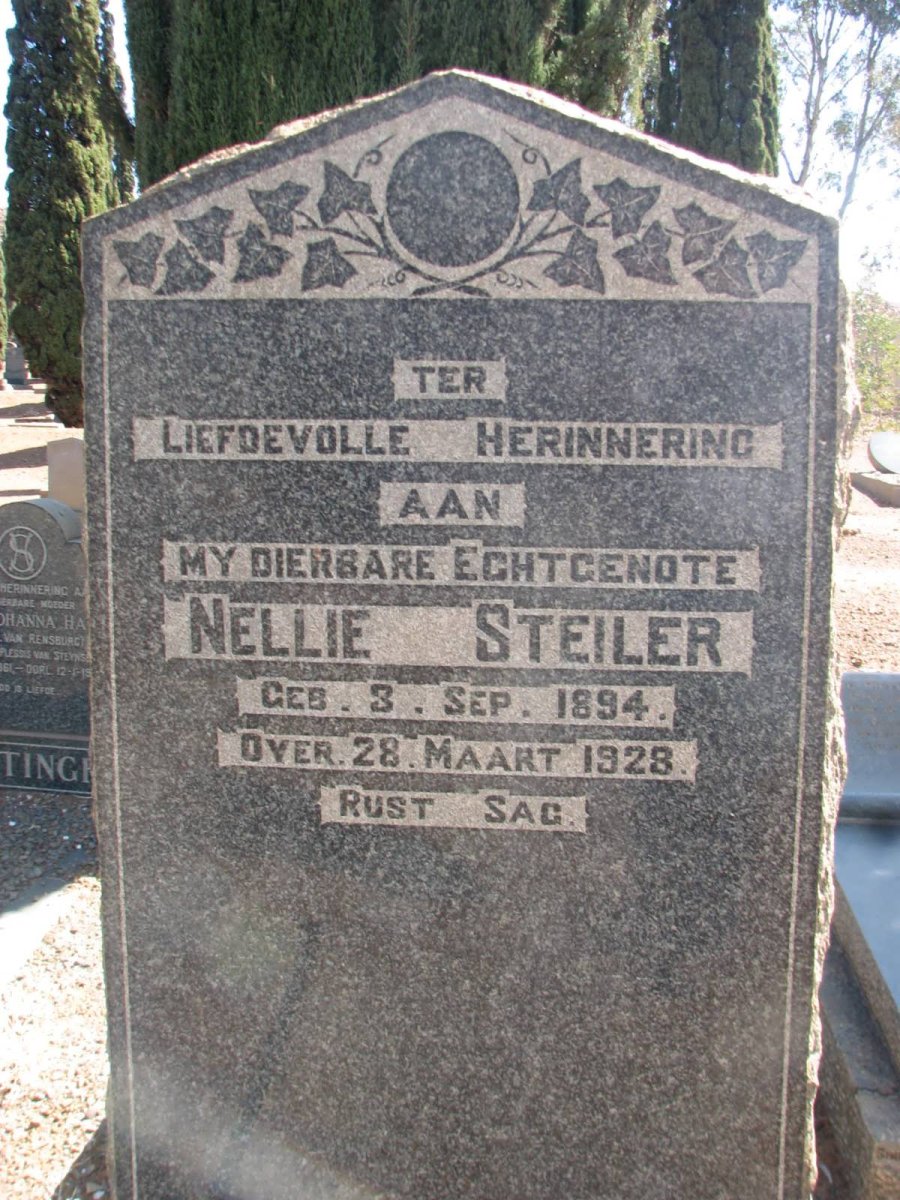 STEILER Nellie 1894-1928