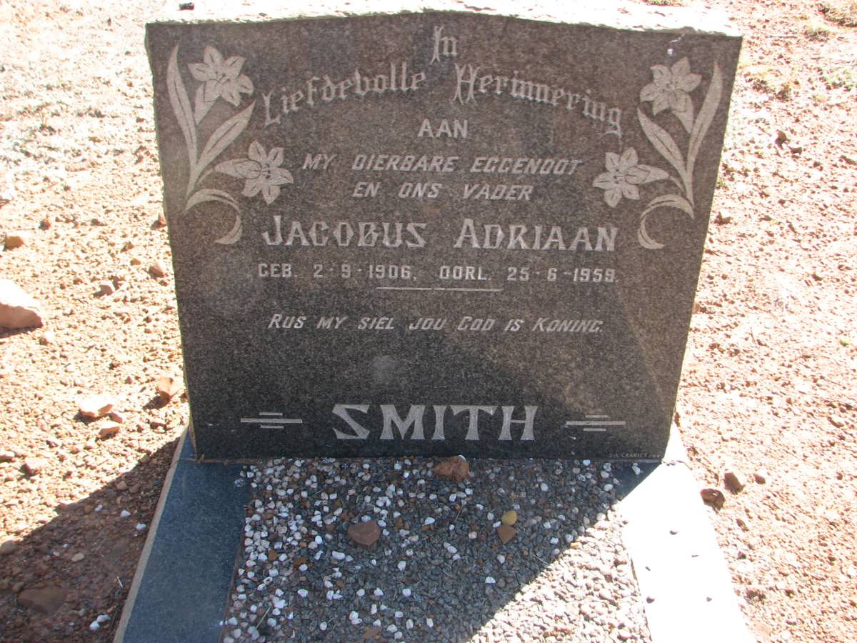 SMITH Jacobus Adriaan 1906-1959