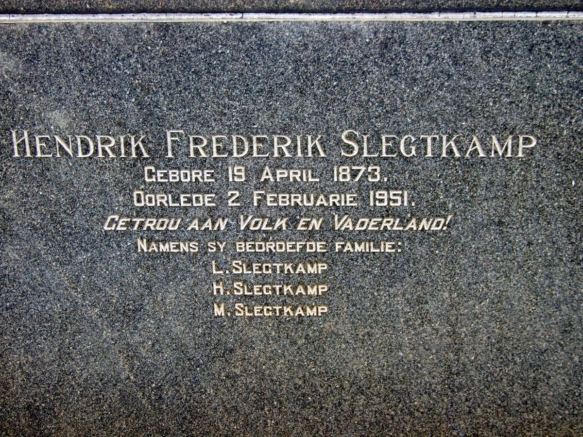 SLEGTKAMP Hendrik Frederik 1873-1951