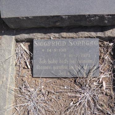 SONNTAG Siegfried 1915-1973