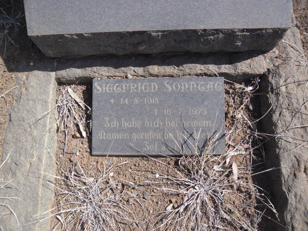 SONNTAG Siegfried 1915-1973