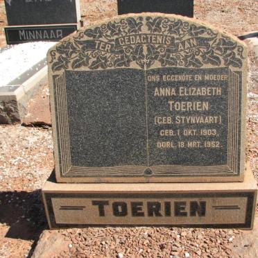 TOERIEN Anna Elizabeth nee STYNVAART1903-1952