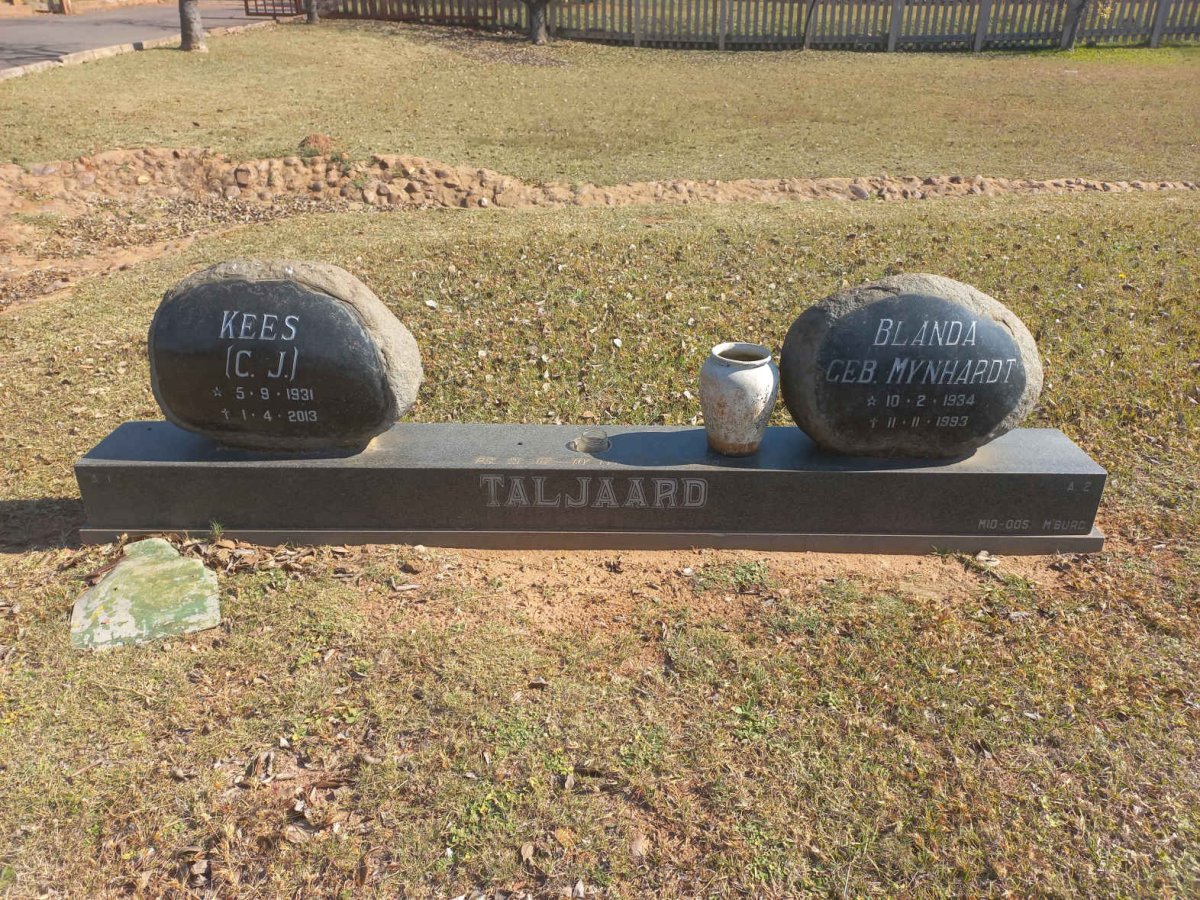 TALJAARD C.J. 1931-2013 &amp; Blanda MYNHARDT 1934-1993