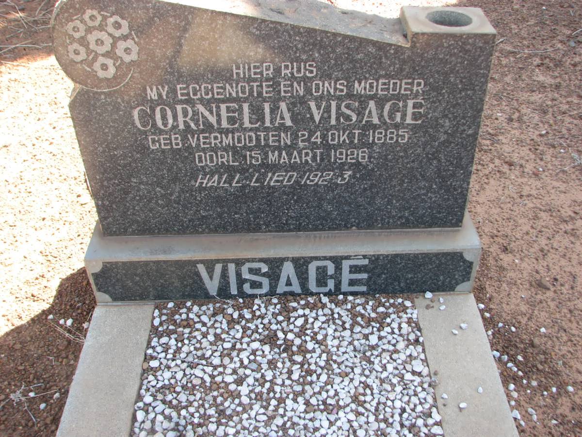 VISAGE Cornelia nee VERMOOTEN 1885-1926