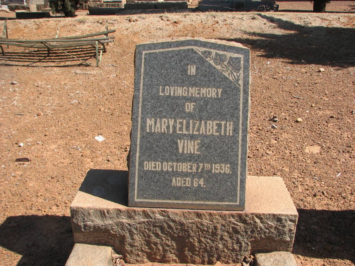VINE Mary Elizabeth -1936