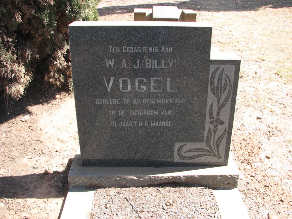 VOGEL W.A.J. -1971