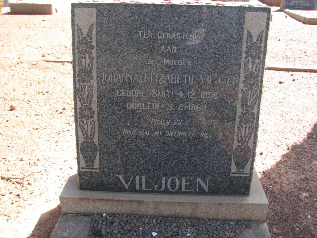 VILJOEN Johanna Elizabeth nee SMIT 1896-1969