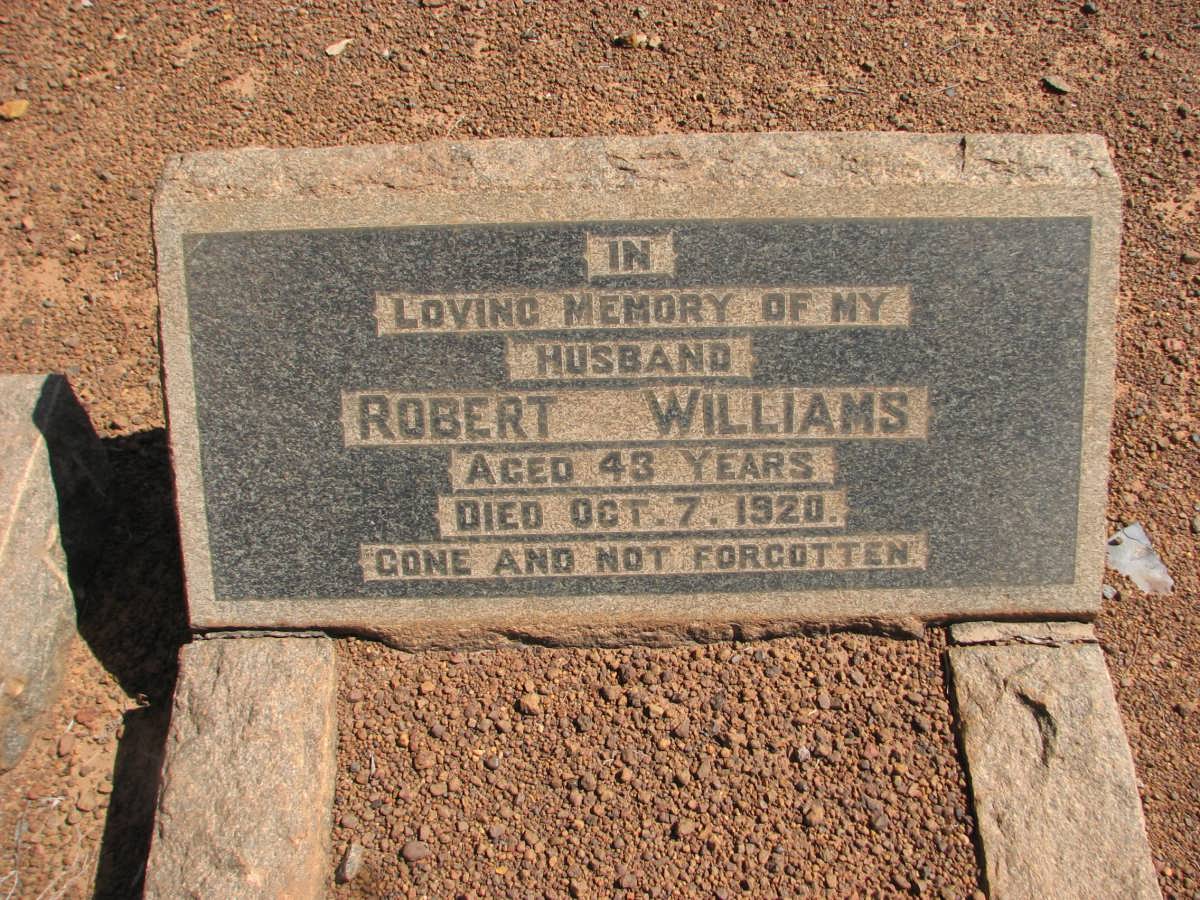WILLIAMS Robert -1920