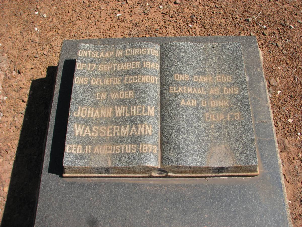 WASSERMANN Johann Wilhelm 1873-1949
