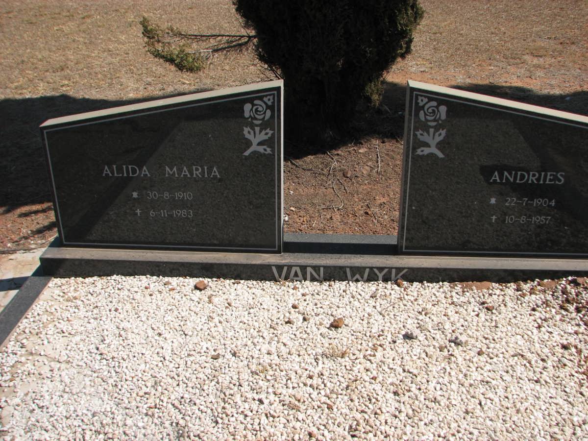 WYK Andries, van 1904-1957 &amp; Alida Maria 1910-1983