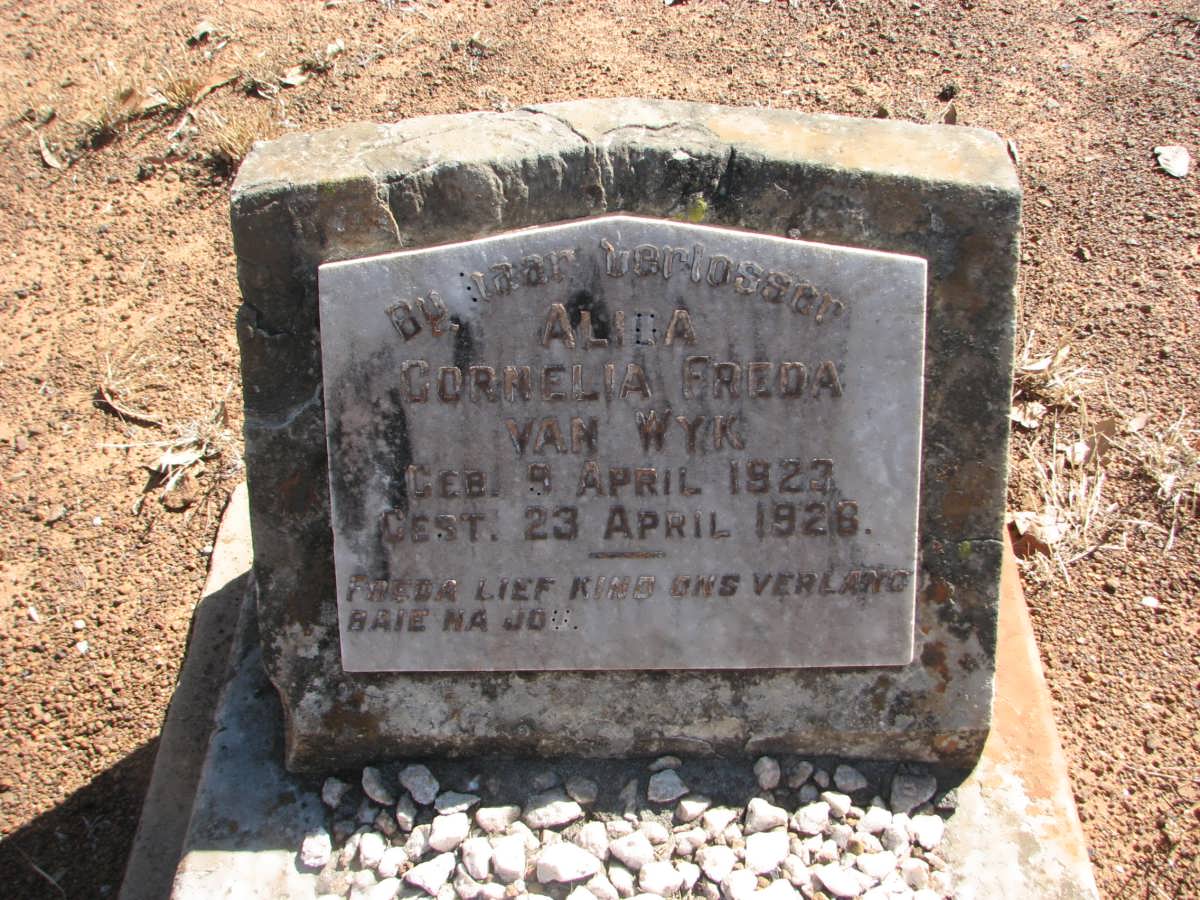 WYK Alida Cornelia Frieda, van 1922-1926