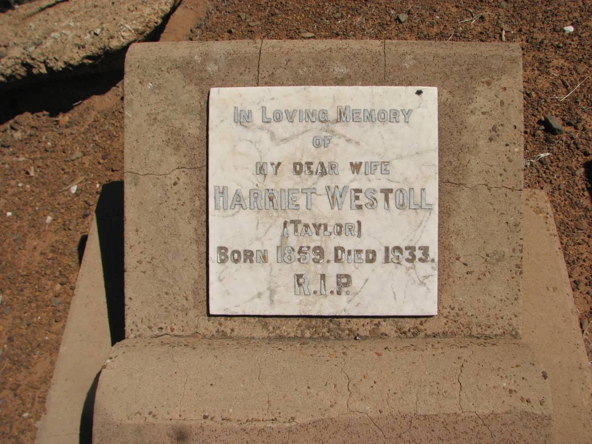 WESTOLL Harriet nee TAYLOR 1859-1933