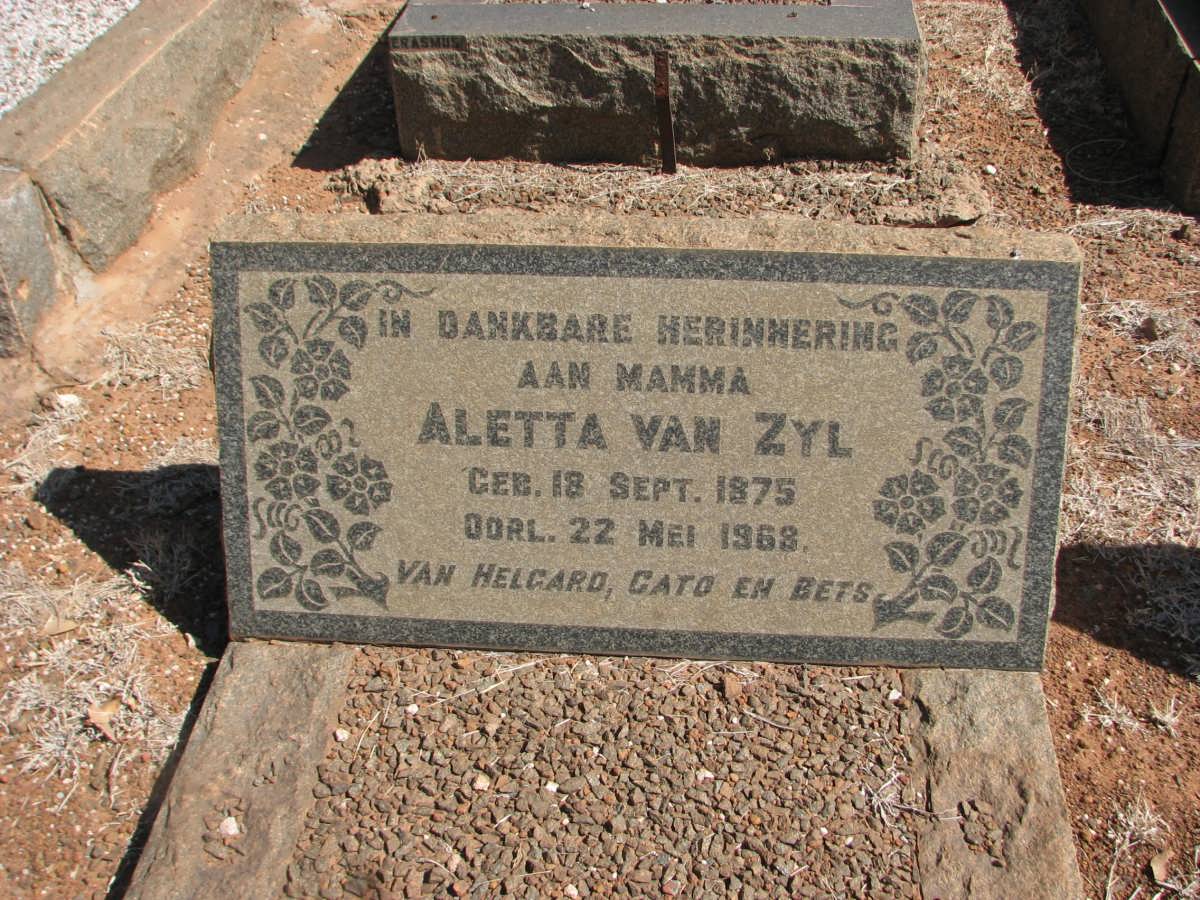 ZYL Aletta, van 1875-1968