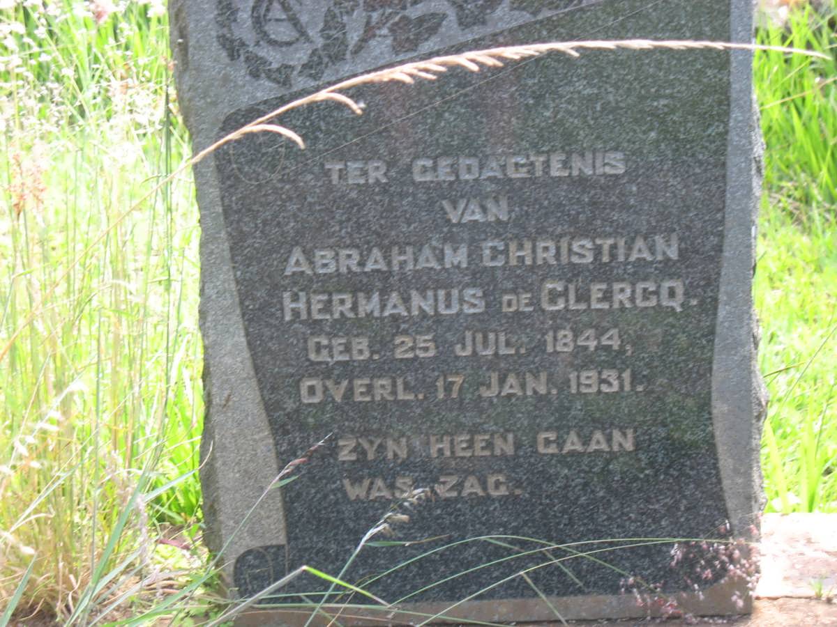 Geb. 25 Julie 1844
Overl. 17 Januarie 1931