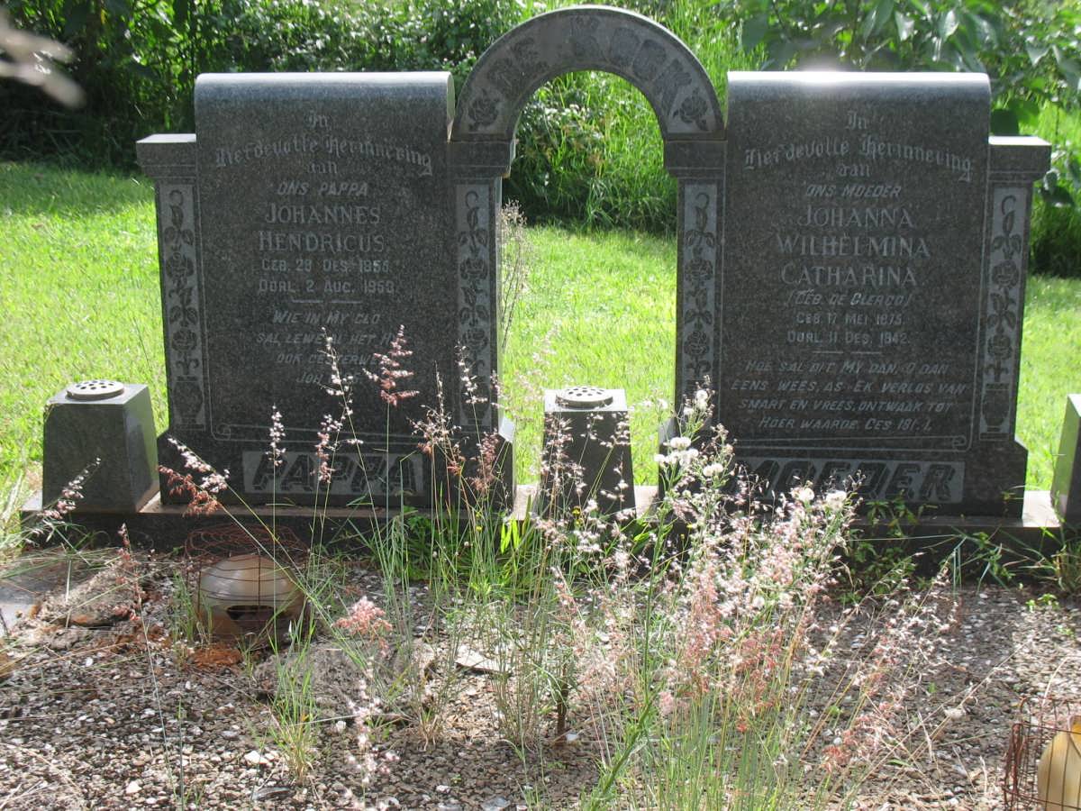 KOCK Johannes Hendricus, de 1856-1953 &amp; Johanna Wilhelmina Catharina DE CLERCQ 1875-1942