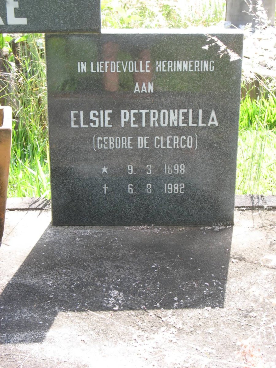 Geb. 9 Maart 1898
Ool. 6Augustus 1982