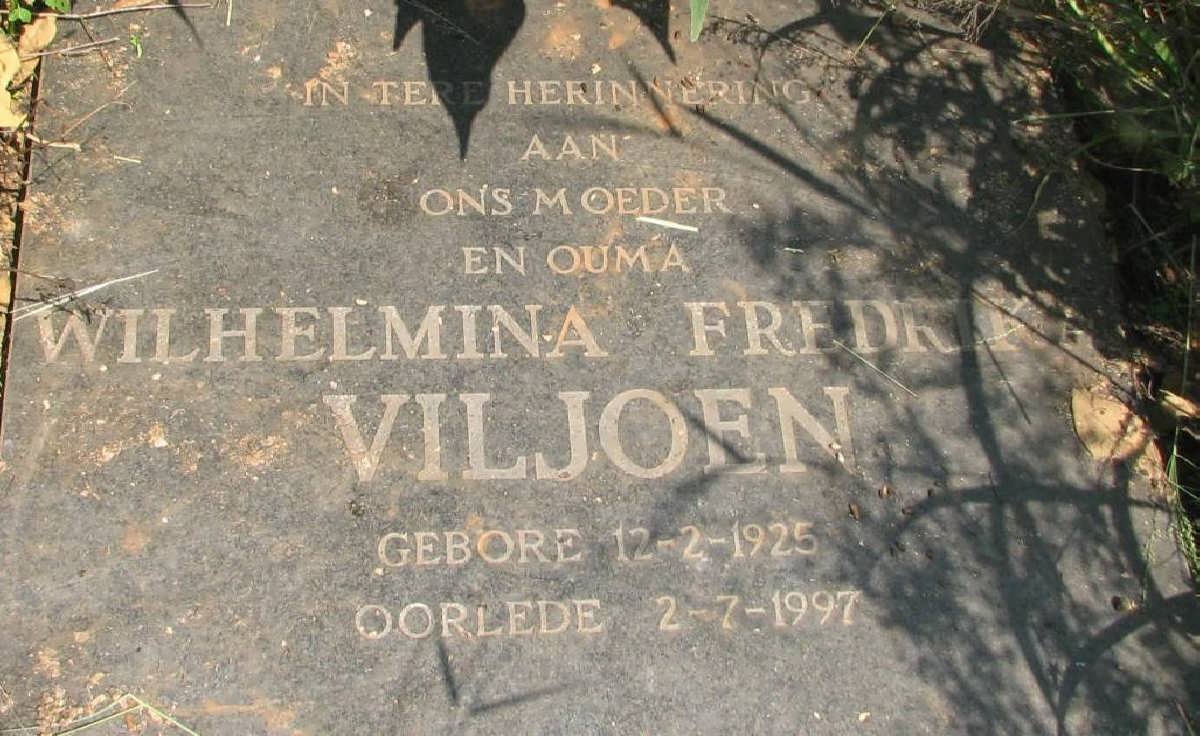 VILJOEN Wilhelmina Fredrika 1925-1997