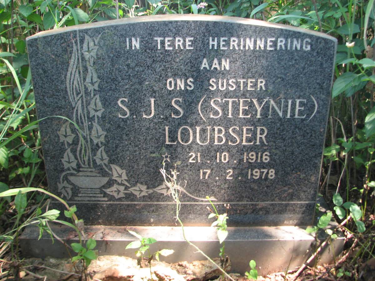 LOUBSER S.J.S. 1916-1978