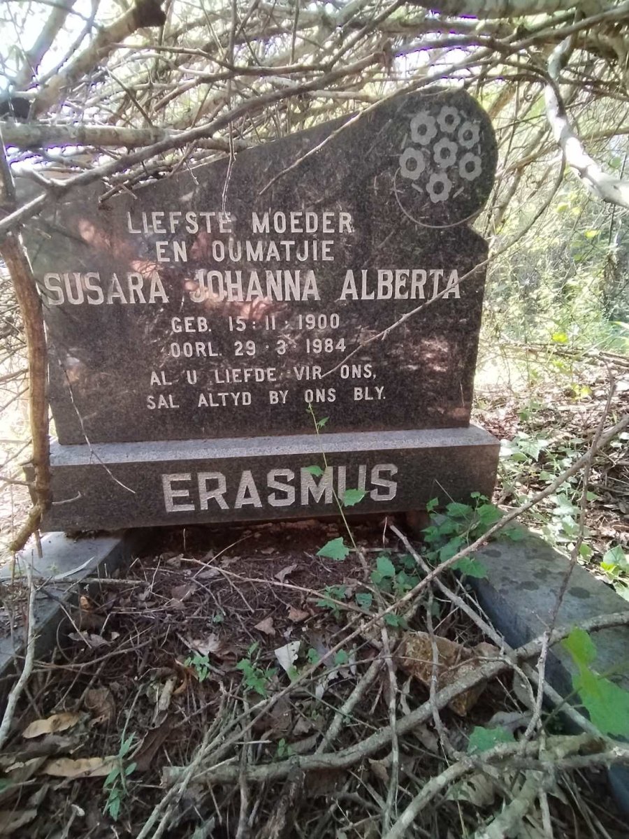 ERASMUS Susara Johanna Alberta 1900-1984