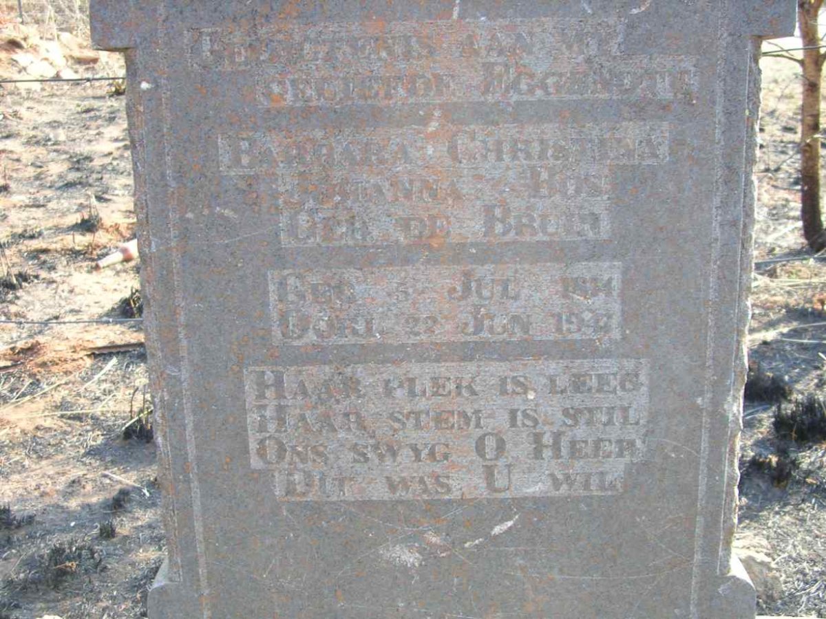 BOS Barbara Christina Johanna nee DE BRUIN 1874-1947