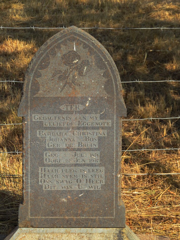 BOS Barbara Christina Johanna nee DE BRUIN 1874-1947