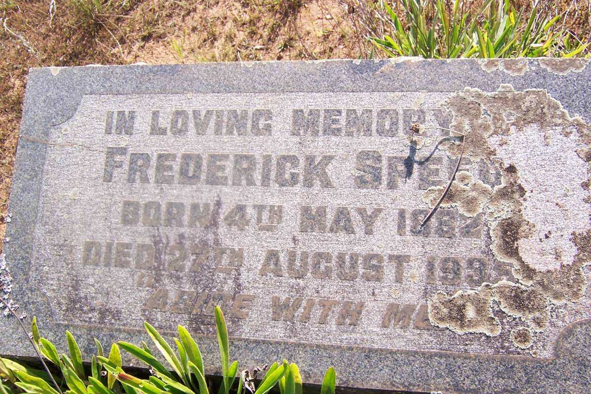 SPEED Frederick 1882-1935