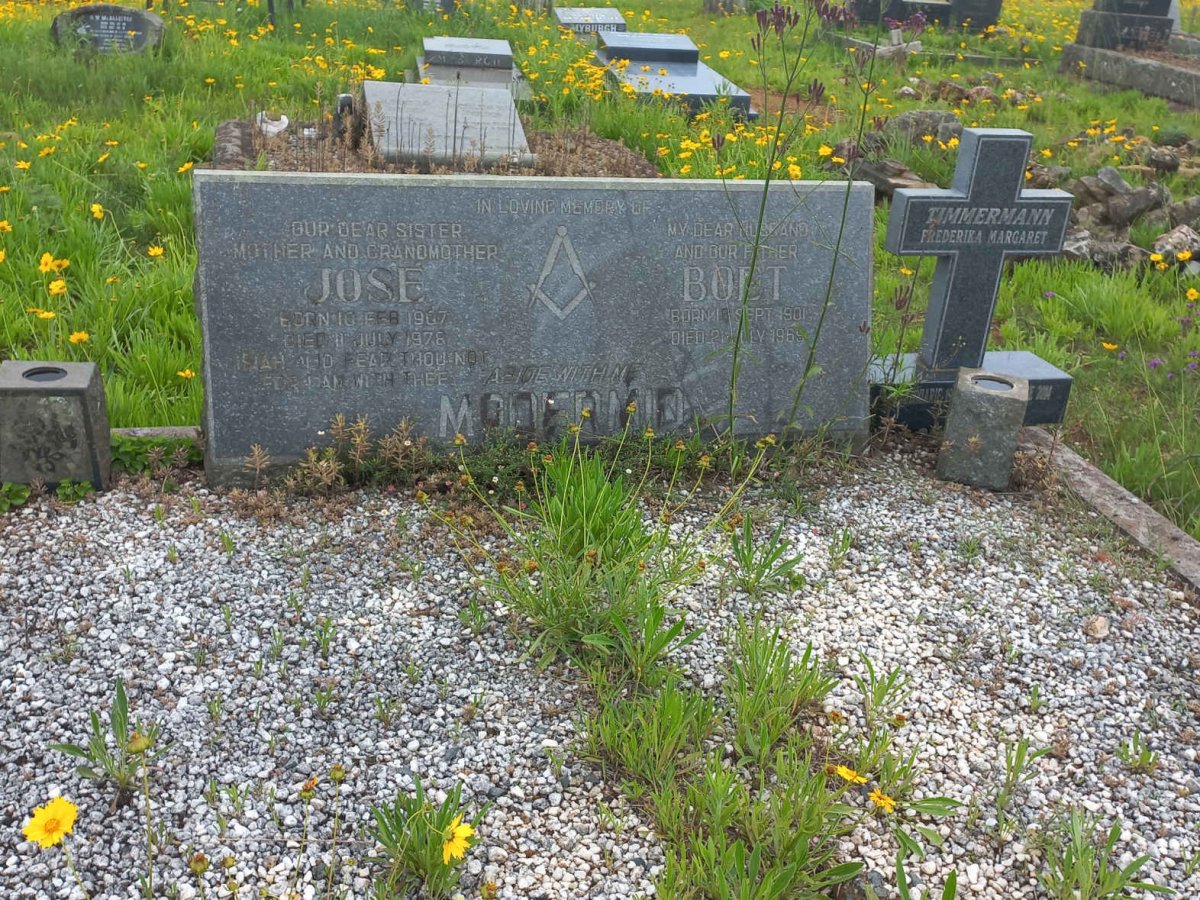 MCDERMID Boet 1901-1969 &amp; Jose 1907-1976 :: TIMMERMAN Frederika Margaret
