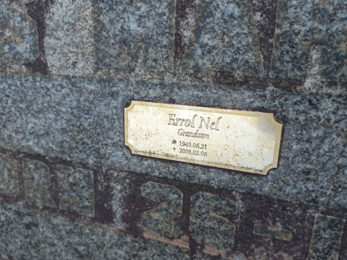 NEL Johannes Marthinus 1886-1948 :: NEL Errol 1943-2008