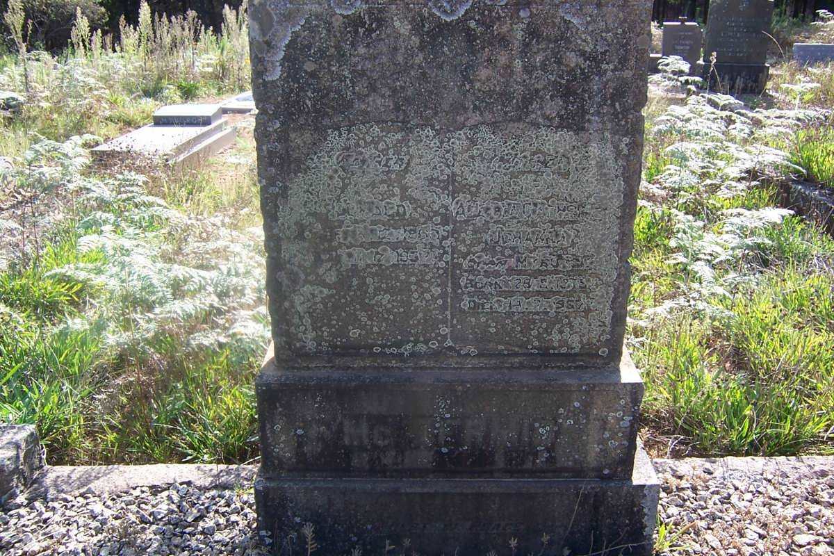 McDERMID Donald  1863-1937 &amp; Aletta Cathrina Johanna  MYBURGH 1875-1937