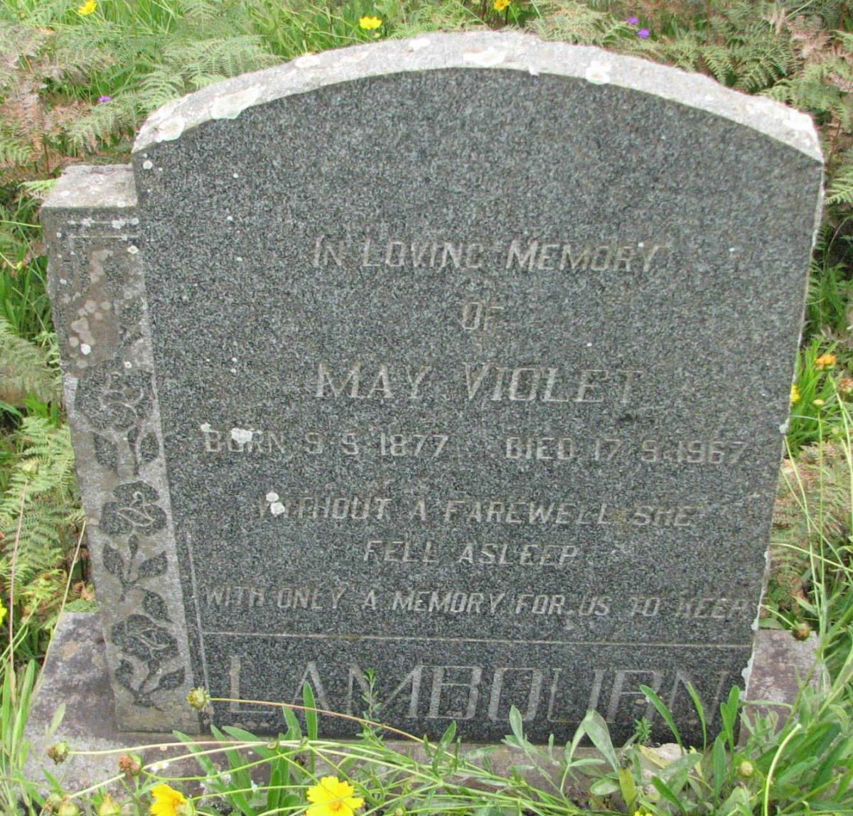 LAMBOURN May Violet 1877-1967