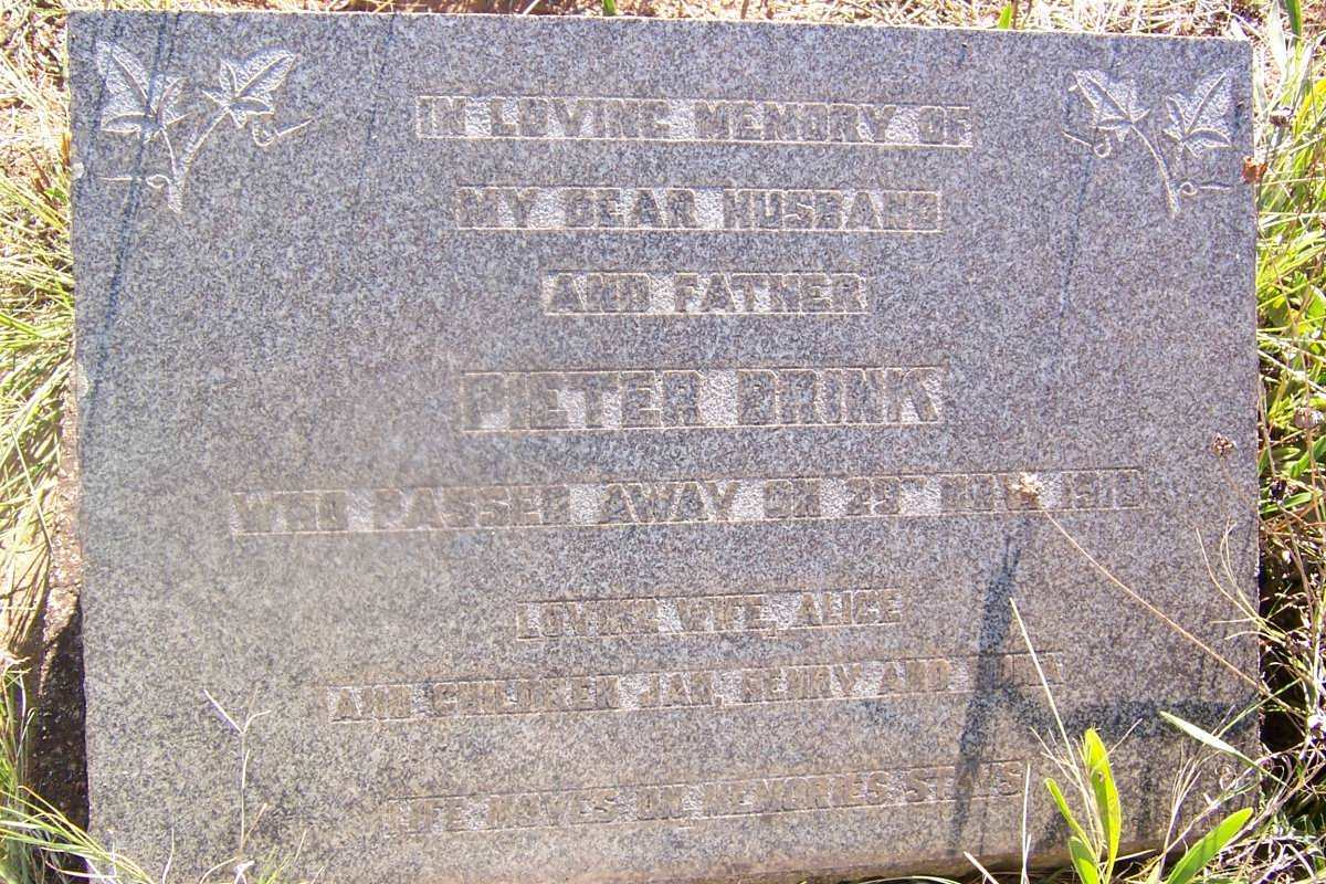 BRINK Pieter -1918