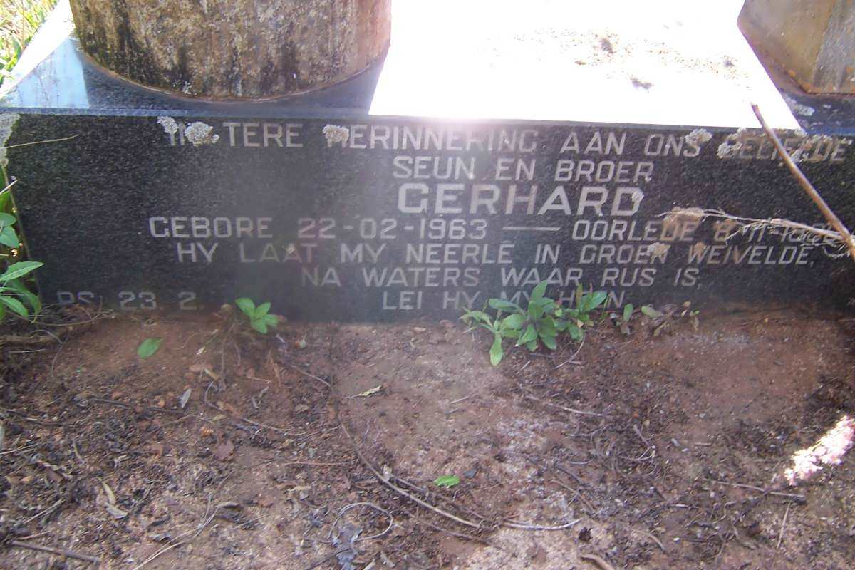 FRONEMAN Gerhard  1963-1980